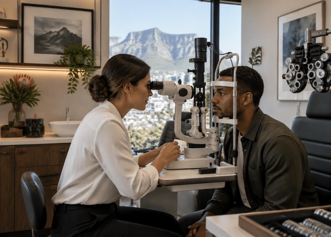 A comprehensive eye examination at Tonkil Optometrists